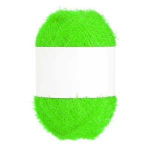 218 Yard Scrubbie Yarn, Sparkle Yarn Polyester for Dishcloth, Apple Green - Picture 1 of 6
