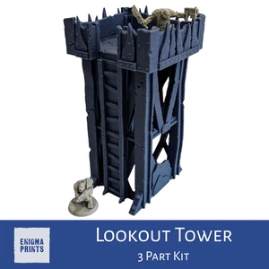 Ork Watchtower - Impresión 3D de terreno disperso de mesa de 28 mm - Imagen 1 de 4