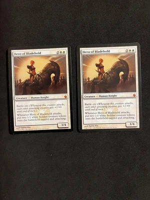 Hero of Bladehold x2 [Mirrodin Besieged] Magic MTG Cards LP/MP - Image 1 of 2