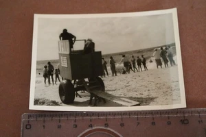 tolles altes Foto - Strand von Hörnum - 1957 - Anhänger Wache  - Picture 1 of 3