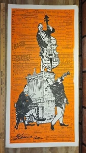 Nell Walden Blaine Sterigraph Print Signed (1960) New Orleans Jazz - Picture 1 of 6