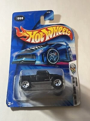 Hot Wheels 2004 #060 First Editions 60 of 100 Hummer H3T Black OR5SPs C2753 S1 - Image 1 of 2