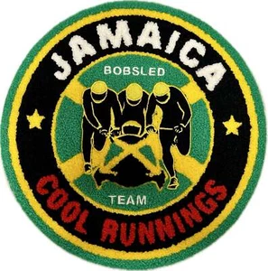 Cool Runnings Movie Jamaica Bobsled Official Round Logo Chenille Heat Seal Patc - Picture 1 of 2