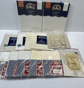 Large 13 Lot of Mixed Aida CLOTH for Needlework/Crafting Most are 14ct - Picture 1 of 7