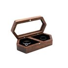 Wedding Walnut Wooden Ring Storage Box Storage Holder Jewelry Box Display Box