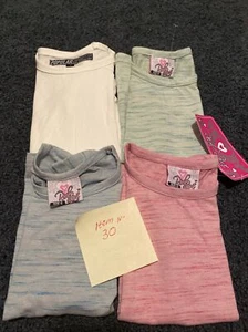 Lot 4 Girls, Real Love/popular Sport Summer Shirts, Size 4( Will Fit 2-3T)new - Picture 1 of 12