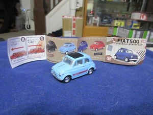 1:48 Toys Cabin 1960 Fiat 500 O Scale BLUE Japanese Capsule Vending Gacha Gacha - Picture 1 of 16