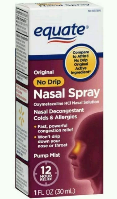EQUATE No Drip Nasal Spray, 1oz - 2 Pack