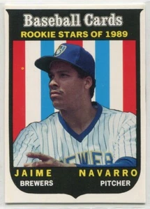 1989 Baseball Card Magazine '59 Topps #62 Jaime Navarro Milwaukee Brewers - Picture 1 of 2