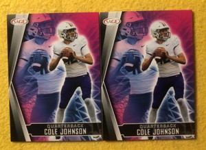 2022 Sage Cole Johnson RC (2) James Madison Ducks #171