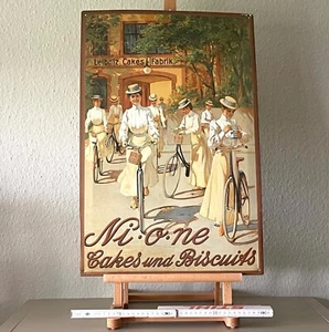 Blechschild 40 X 60 Leibniz Cakes Fabrik Ni.o.ne Cakes und Biscuits D12 - Picture 1 of 1