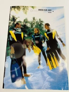 Cressi-Sub 2002 Scuba Catalog 62pages Mint Condition - Imagen 1 de 1