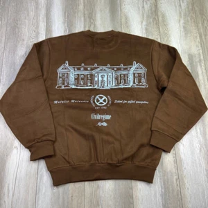 Civil Regime X-Men Sweater Mens Large Brown Marvel Hero Elite Series Pullover - Picture 1 of 12