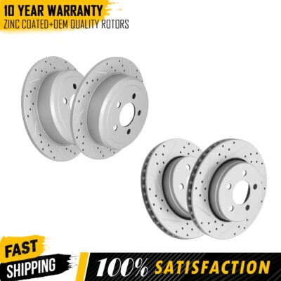 Front & Rear Brake Rotors for 2007 2008 2009 2010 2011 Dodge Nitro Jeep Liberty - Image 1 of 4