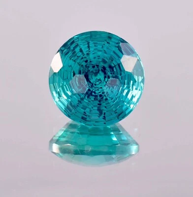 19 x 19 mm Natural Bi-Color 35.25 Ct Flawless Teal Sapphire Gemstone Certified - Image 1 of 4