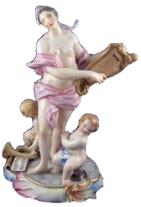 Antique 19thC Doccia Porcelain Musician Figurine Figure Porzellan Figur Ginori - Picture 1 of 11