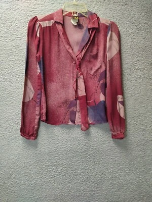 Camisa Blusa Elegante Para Mujer JM Jonathan Martin Multicolor Manga Larga Talla 3/4 Foto 1 de 4