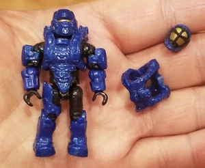 Mega Bloks HALO UNSC BLUE SPARTAN WARRIOR/OCEANIC ARMOR CUSTOMIZER MINI FIGURE - Picture 1 of 5