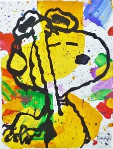 TOM EVERHART SALUTE 2000 Snoopy dog Pilot plate signed Anniversary Lithograph - Picture 1 of 3