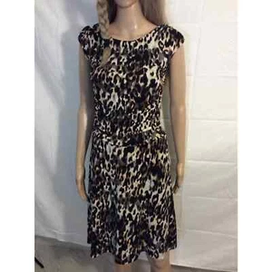 EnFocus Studio Leopard Print Midi Dress In Women size 6 - Picture 1 of 10