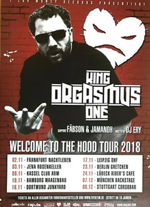 KING ORGASMUS ONE 2018 TOUR - orig. Concert Poster -- Konzert Plakat - DIN A1 - Picture 1 of 1