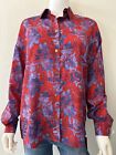 Authentic VERSACE Button Down Shirt Tapestry Crepe Wallpaper Women’s Size 6 NEW