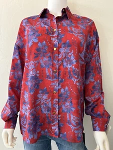 VERSACE Button Down Shirt Tapestry Crepe Wallpaper Women’s Size 6 NEW Authentic - Picture 1 of 16