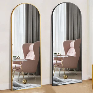 Ganzkörperspiegel Wand Gold /Schwarz Wandspiegel Standspiegel Ganzkörper Großer - Bild 1 von 32