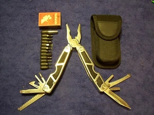 QUALITY Multi Tool Survival Camping Belt Pocket Knife Pliers BIG NAME Maker LOOK - Picture 1 of 12