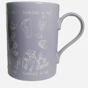 Vintage Tams Flieder Frühstück im Bett Croissant Toast Becher Tasse Heiße Schokolade Tee - Bild 1 von 6
