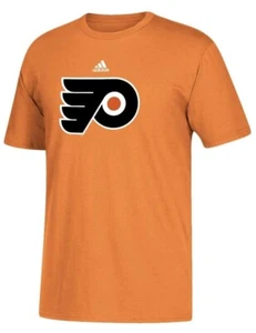 Camiseta Adidas Philadelphia Flyers naranja logotipo principal para hombre mediana NUEVA - Imagen 1 de 1