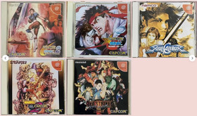 Marvel vs Capcom vs SNK 1 2 Street Fighter 5 Set Lot Games DC Dreamcast JP Ver.