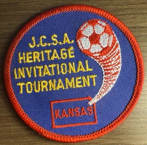 J.C.S.A. Heritage Invitational Tournament Kansas Unused Soccer Patch Vintage - Picture 1 of 2