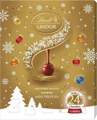 Lindt Lindor Assorted Mini Advent Calendar 2025 – 117g – 24 Chocolate...
