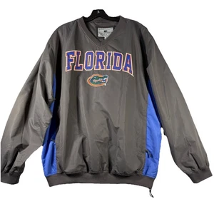 Florida Gators Jacket Mens Large Gray Windbreaker Pullover Colosseum Athletics - Picture 1 of 12