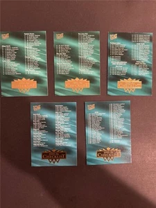 1995-96 Fleer Ultra Basketball Checklist Team Set 5 Cards - Picture 1 of 1