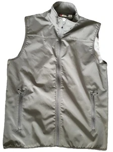 Clique Men's Vest Fleece Lined Gray Grey Ryder Cup Golf Logo USA Flag Large JBHS - Picture 1 of 11
