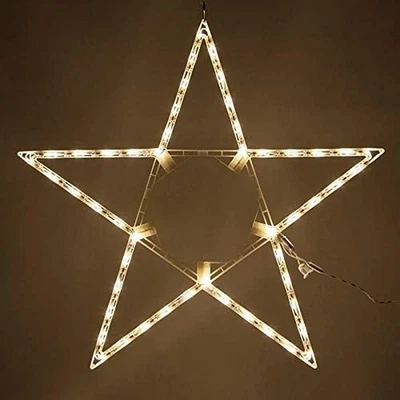32" Warm White LED Lighted Christmas Star for Outdoor Holiday Decor - Image 1 of 4