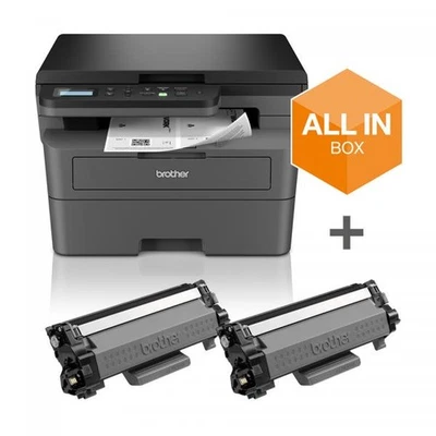 BROTHER MULTIFUNZIONE LASER A4 B/N, 32PPM, USB/WIFI, 3 IN 1, KIT TONER IN DOTAZ. - Immagine 1 di 4