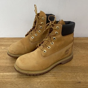 Mujer Timberland 10361 Cuero Nubuck Botas Impermeables EE. UU. 8W UK 7 Beige/Tostado - Imagen 1 de 17
