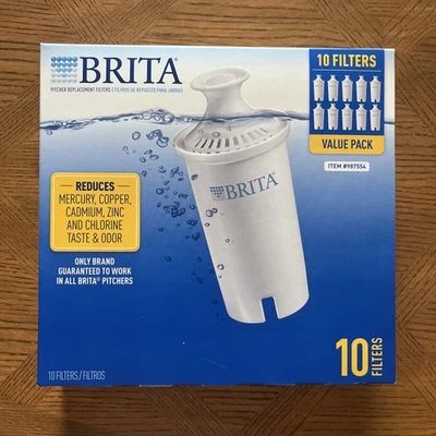 Brita 987554 Pitcher Replacement Filters - 10 Pack NEW - Image 1 of 4