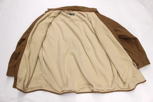 Wool Rich men size XL brown fleece lined canvas work outdoor button jacket coat - Picture 1 of 12