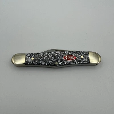 2017 Case XX Pocket Knives Half Whittler Smooth Silver Stardust Kirinite 10208  - Image 1 of 4