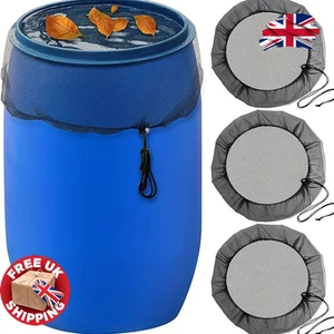 Regentonnenschutzabdeckungen - Wassersammler Tank Netz mit Kordelzug UK - Bild 1 von 11