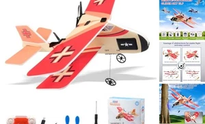 Mini RC Plane, 2.4GHZ Remote Control Airplane with Gyro LED Light,2CH RTF 815a - Picture 1 of 7