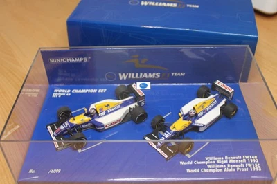 1:43 Minichamps Williams World Champions edition set4 1992 & 1993 Mansell Prost - image 1 of 4