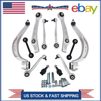 Front Suspension Upper Lower Wishbone Control Arms Bolt Set for Audi A6 S6 A7 S7 Foto 1 de 4
