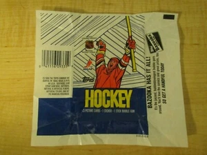 1989-90 Topps Hockey Wax Pack Original Bazooka Gum Wrappers - Picture 1 of 2