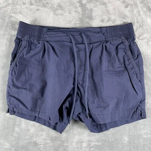COLUMBIA Norgate Shorts Women's XS Blue Organic Cotton Drawstring Outdoor Casual - Picture 1 of 8