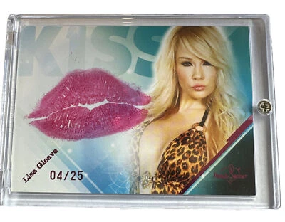 LISA GLEEVE,AUTHENTIC BENCH WARMER KISS CARD,low Number .04/25 - Image 1 of 2